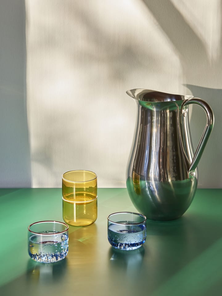 Tint lasi 20 cl, 2-pakkaus, Vaaleankeltainen-valkoinen kant HAY