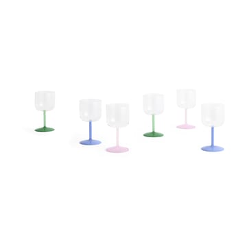 Tint viinilasi 25 cl 2-pack - Rosa-keltainen - HAY