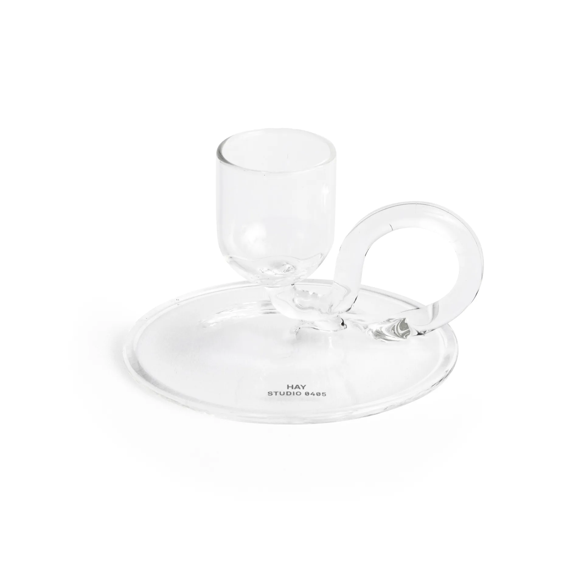 Tiny kynttilänjalka curved, Clear HAY