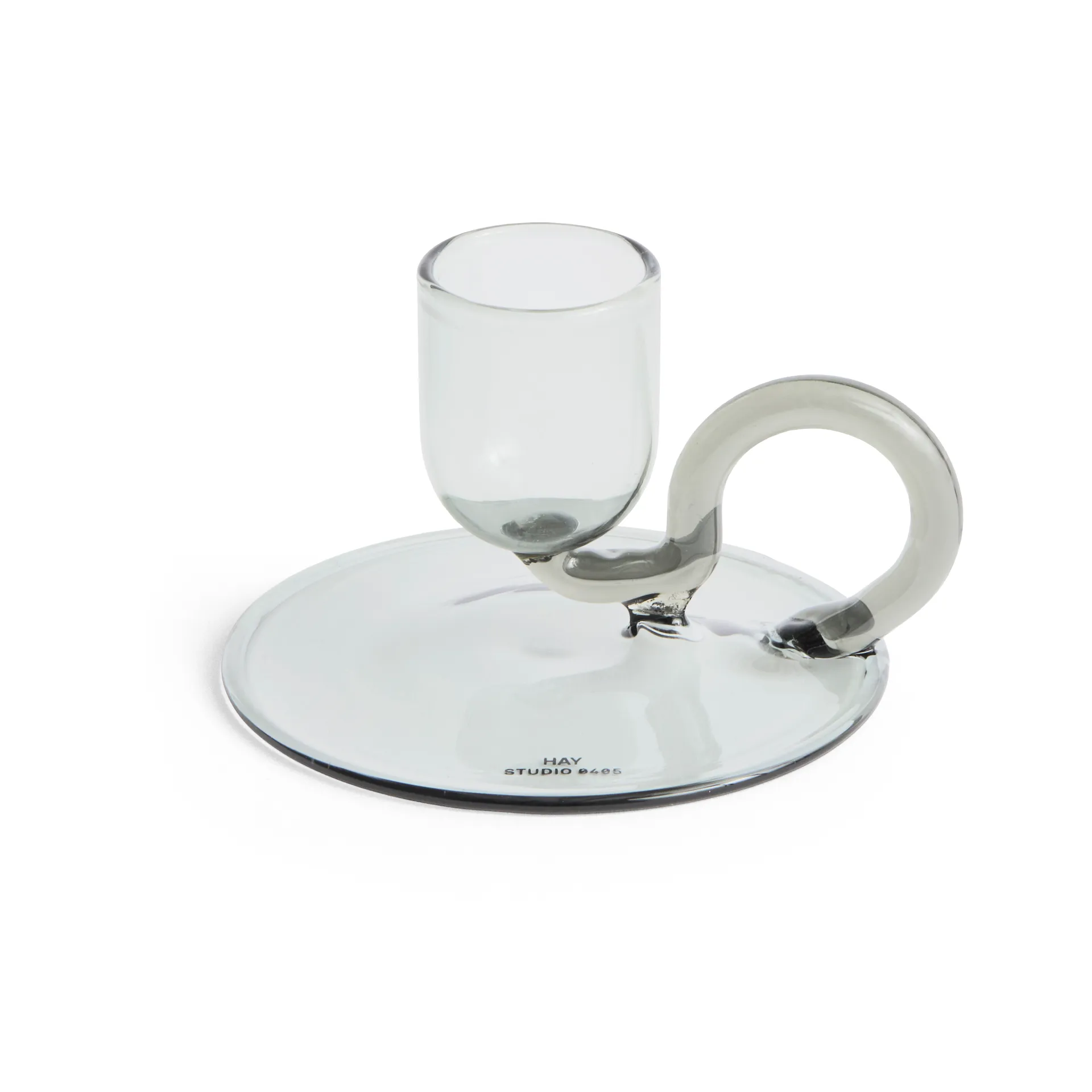 Tiny kynttilänjalka curved, Grey HAY