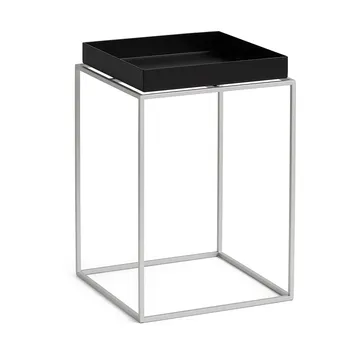 Tray Table keskikokoinen tarjoilupöytä - Black-silikoni harmaa, 30x30x44 cm - HAY