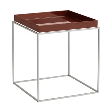 Tray Table keskikokoinen tarjoilupöytä - Chocolate-silikoni harmaa, 40x40x44 cm - HAY