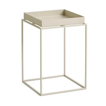 Tray Table keskikokoinen tarjoilupöytä - Lämmin beige, 30x30x44 cm - HAY