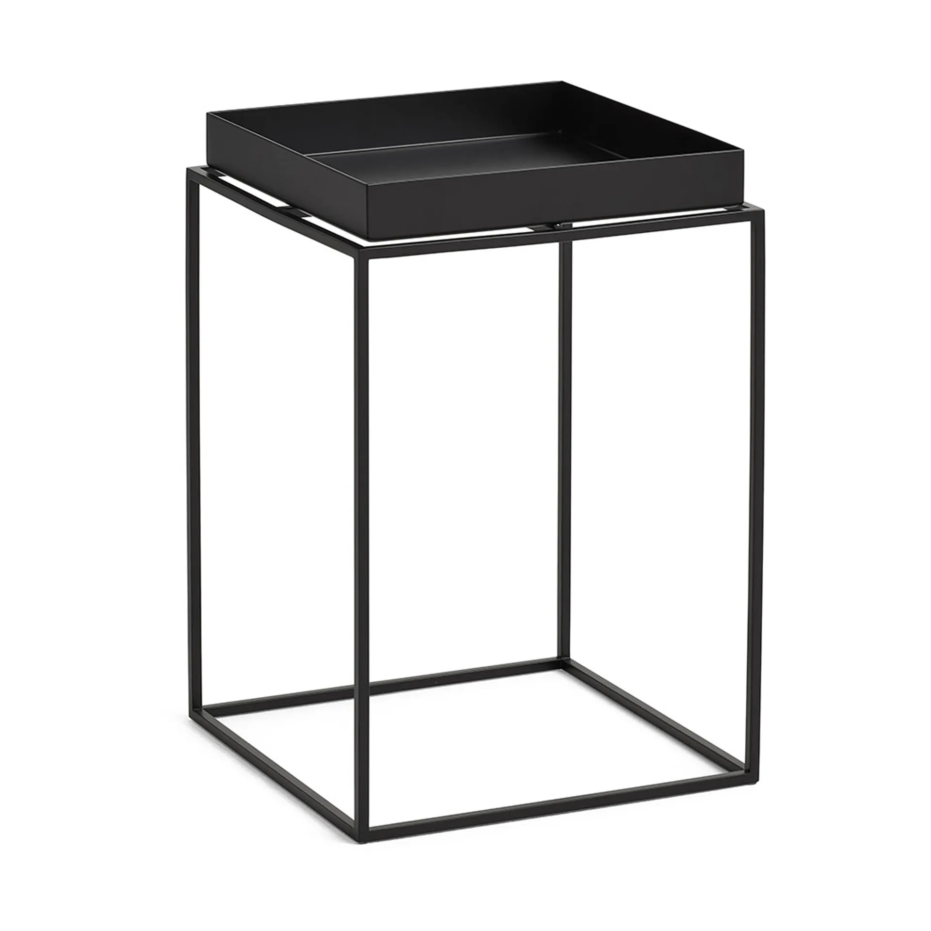 Tray Table keskikokoinen tarjoilupöytä, Musta, 30x30x44 cm HAY