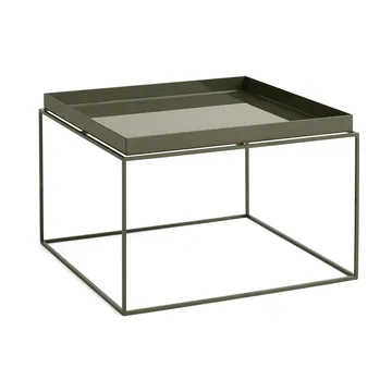 Tray Table keskikokoinen tarjoilupöytä - Oliivinvihreä, 60x60x39 cm - HAY