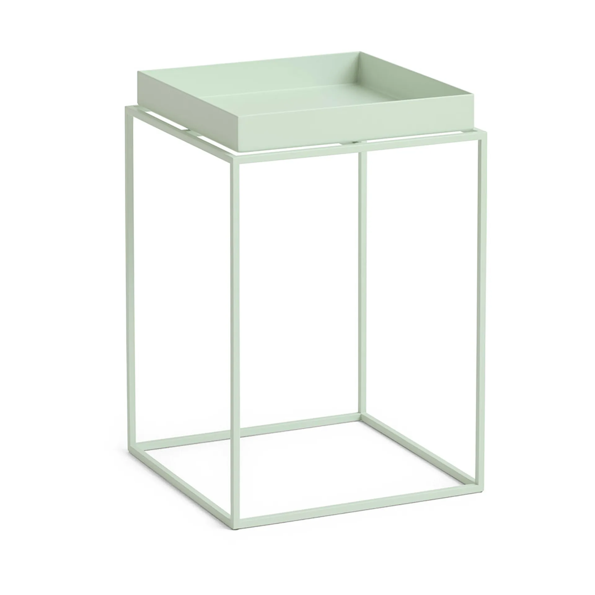 Tray Table keskikokoinen tarjoilupöytä, Soft mint, 30x30x44 cm HAY
