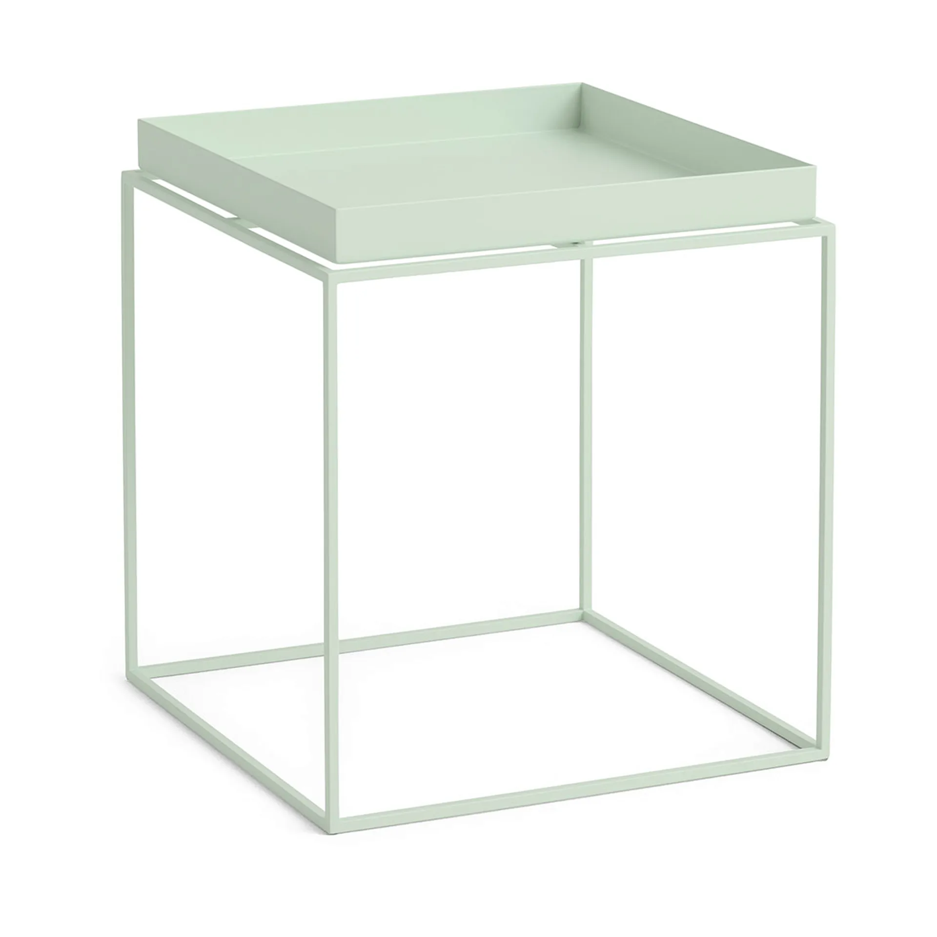Tray Table keskikokoinen tarjoilupöytä, Soft mint, 40x40x44 cm HAY