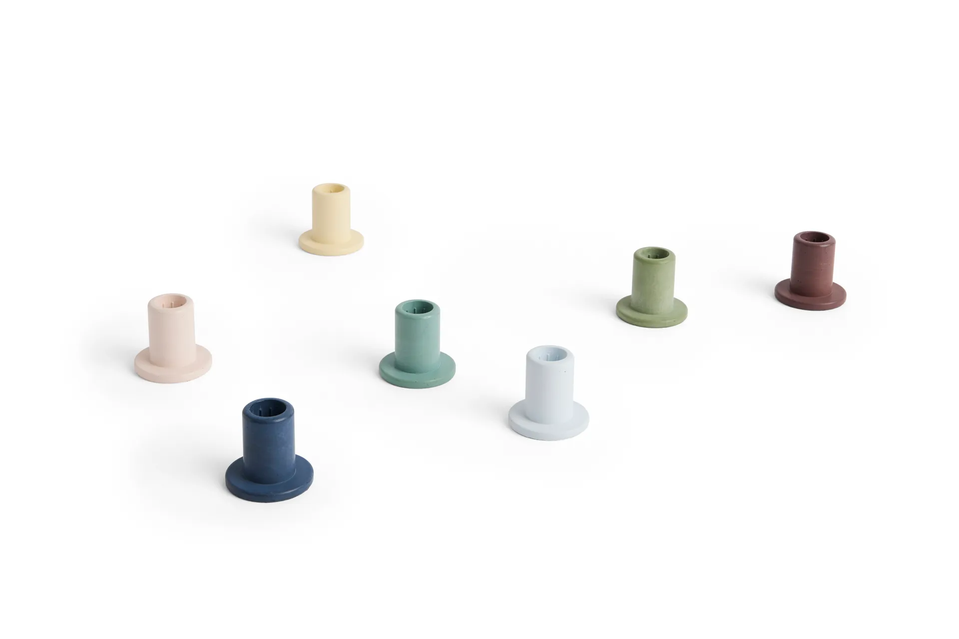 Tube kynttilänjalka betoni 5,5 cm, Dusty green HAY