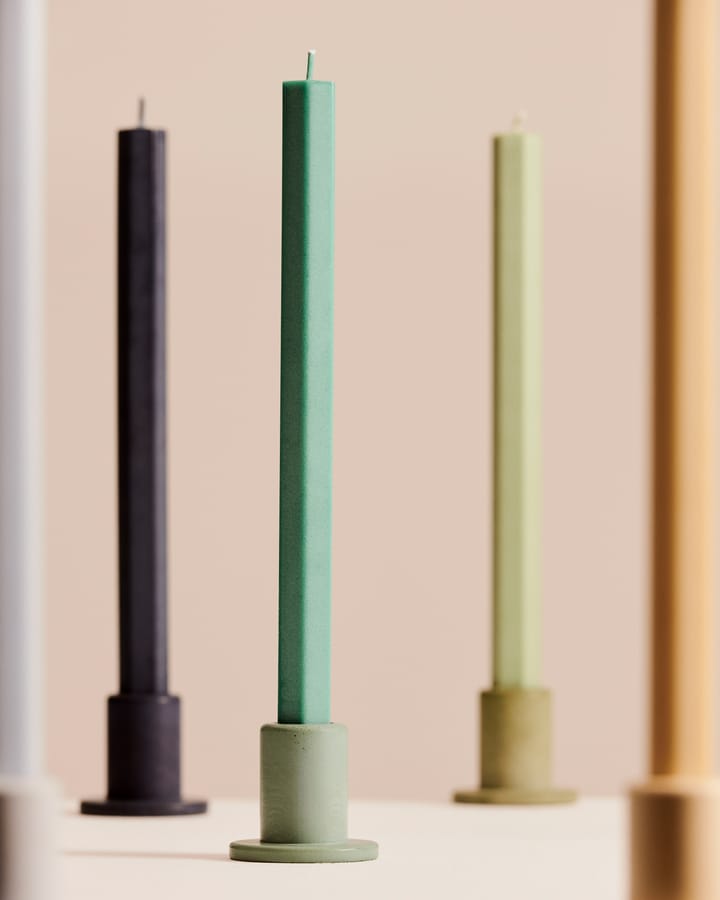 Tube kynttilänjalka betoni 5,5 cm, Emerald green HAY