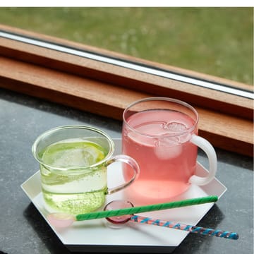 Twist jäätelölusikka 2-pakkaus - Turquoise-light pink - HAY