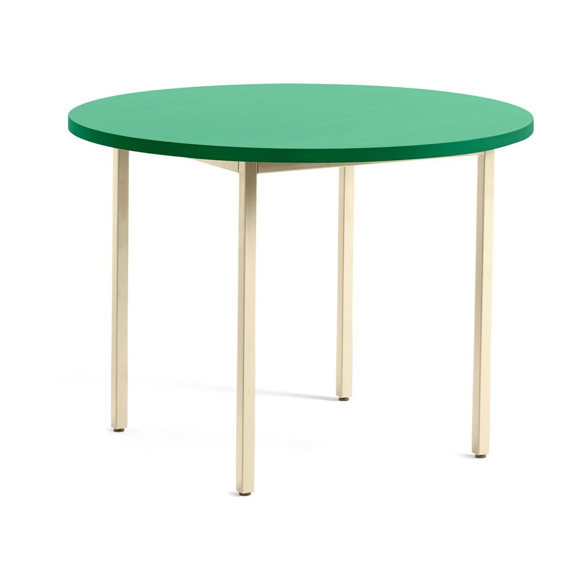 HAY Two-Colour ruokapöytä 105 cm Ivory-green mint | Skandinaavinen Sisustus | Ruokapöydät | Valkoinen