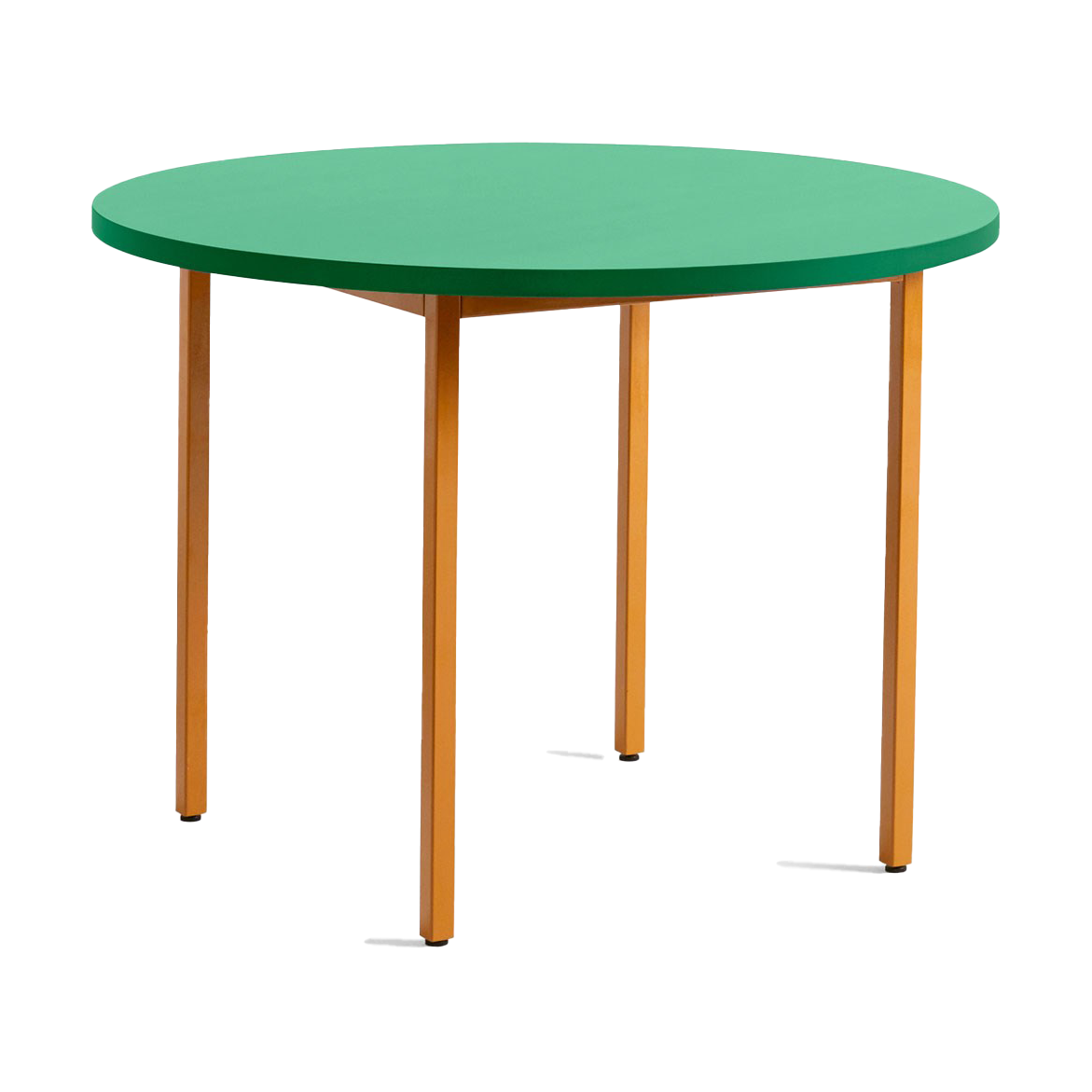HAY Two-Colour ruokapöytä 105 cm Ochre-green mint | Skandinaavinen Sisustus | Ruokapöydät | Keltainen