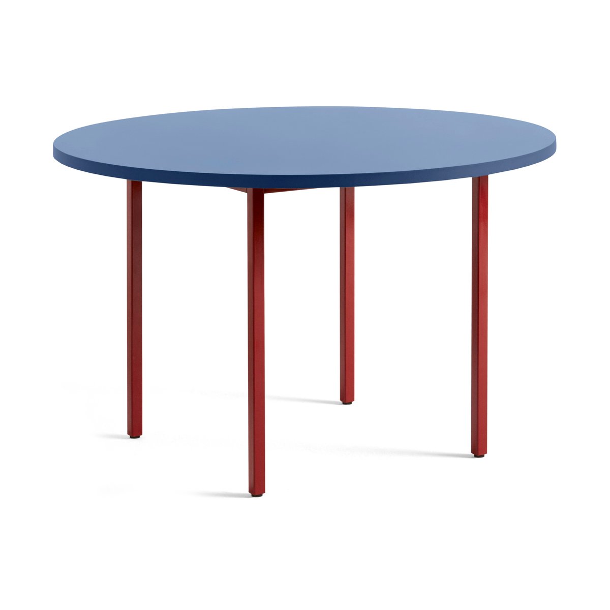 HAY Two-Colour ruokapöytä 120 cm Maroon red-blue | Skandinaavinen Sisustus | Ruokapöydät | Punainen