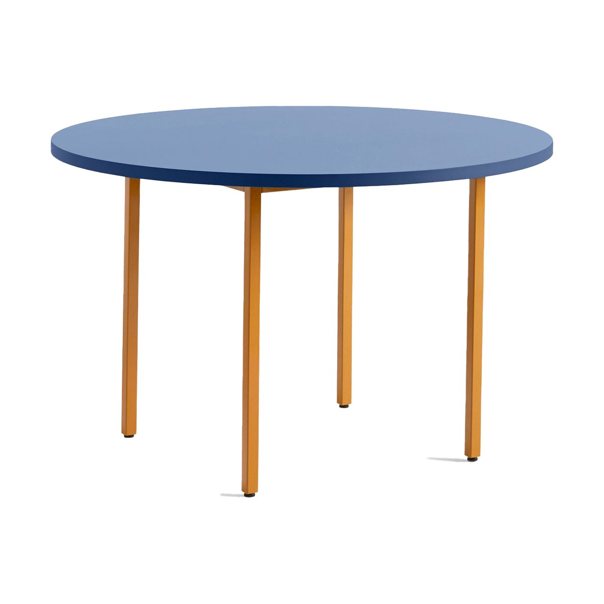 HAY Two-Colour ruokapöytä 120 cm Ochre-blue | Skandinaavinen Sisustus | Ruokapöydät | Keltainen