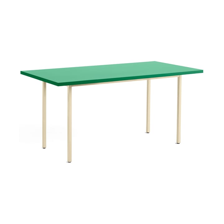 Two-Colour ruokapöytä 82x160 cm, Ivory-green mint HAY
