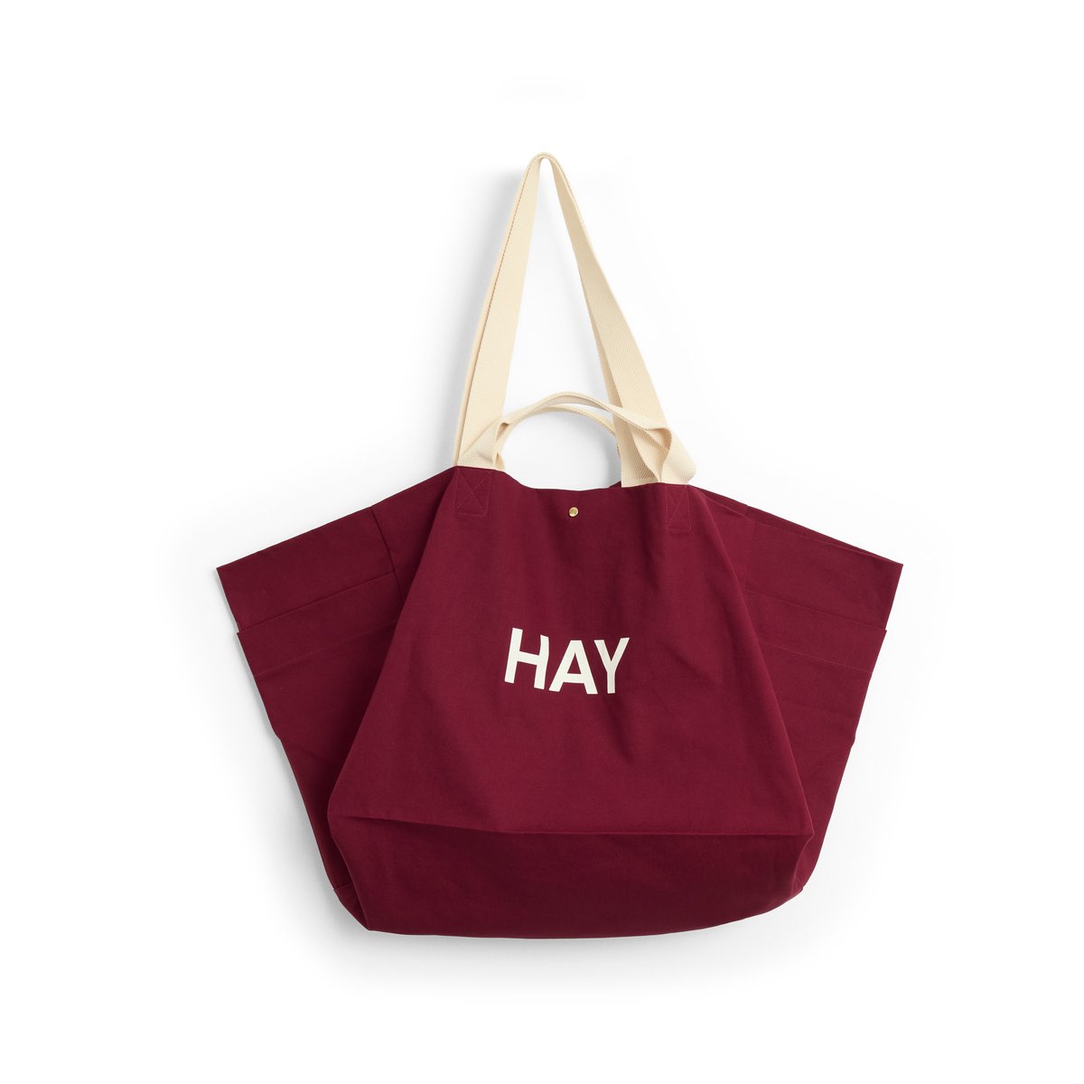 HAY Weekend Bag Organic laukku L Burgundy | Skandinaavinen Sisustus | Säilytyskorit | Punainen