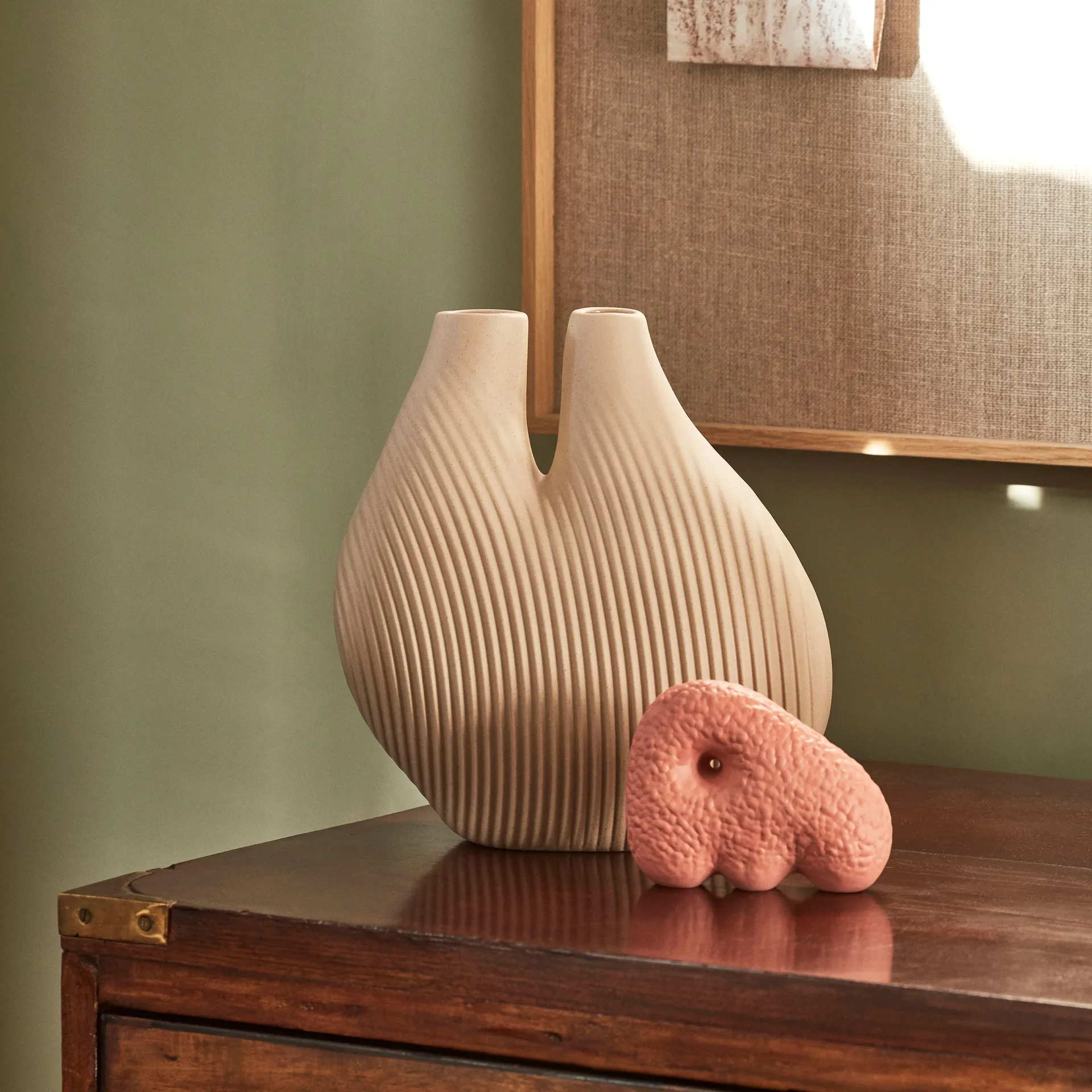 W&S Chamber -maljakko, Light beige HAY