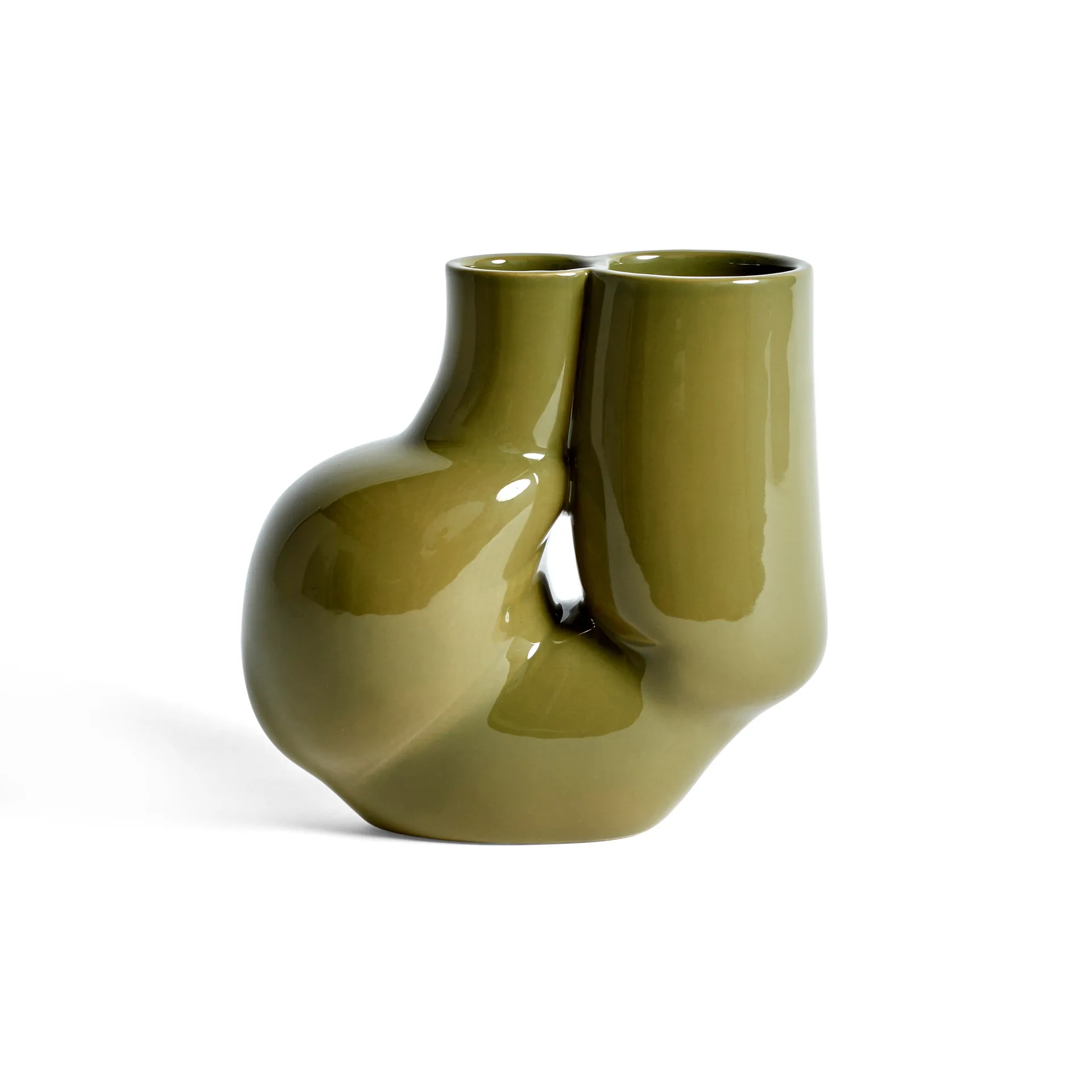 W&S Chubby -maljakko, Olive green HAY