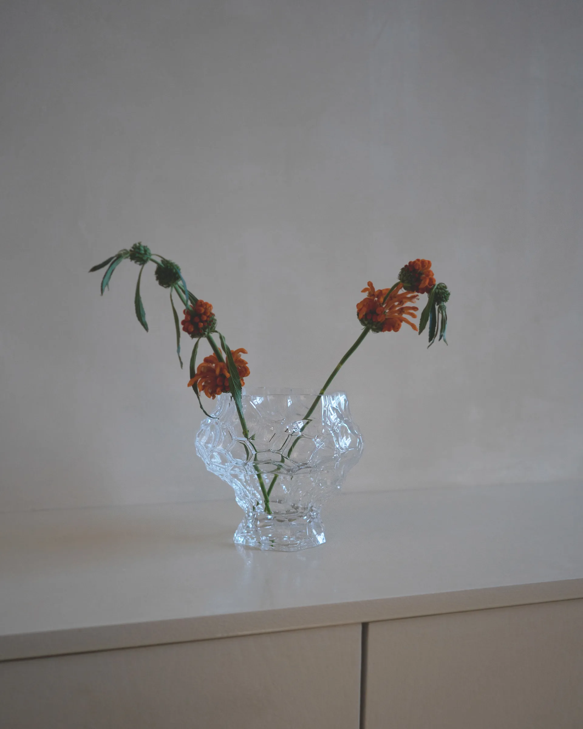 Canyon medium vaasi 18 cm, Clear Hein Studio