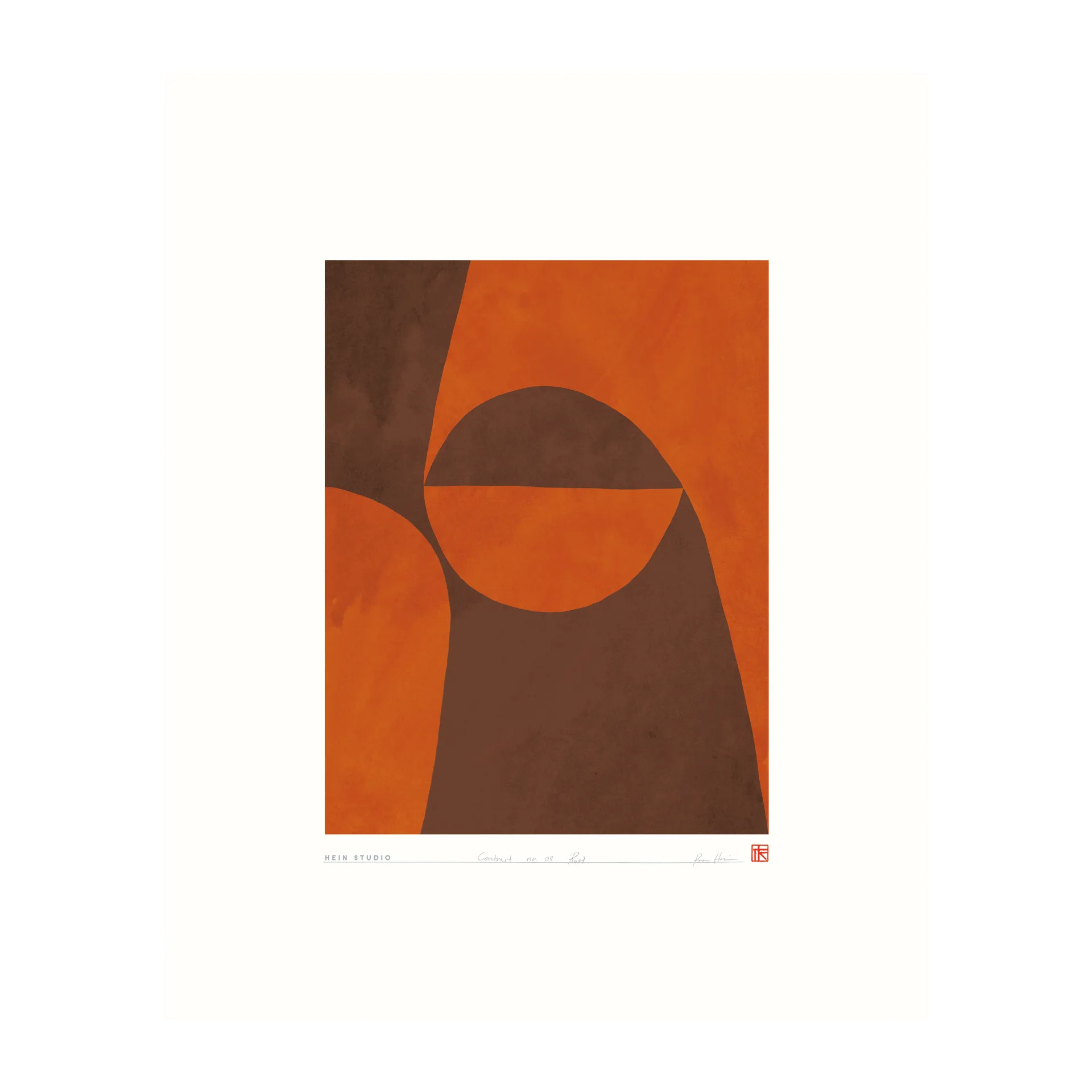 Contrast juliste 40 x 50 cm, Nro 03 Hein Studio