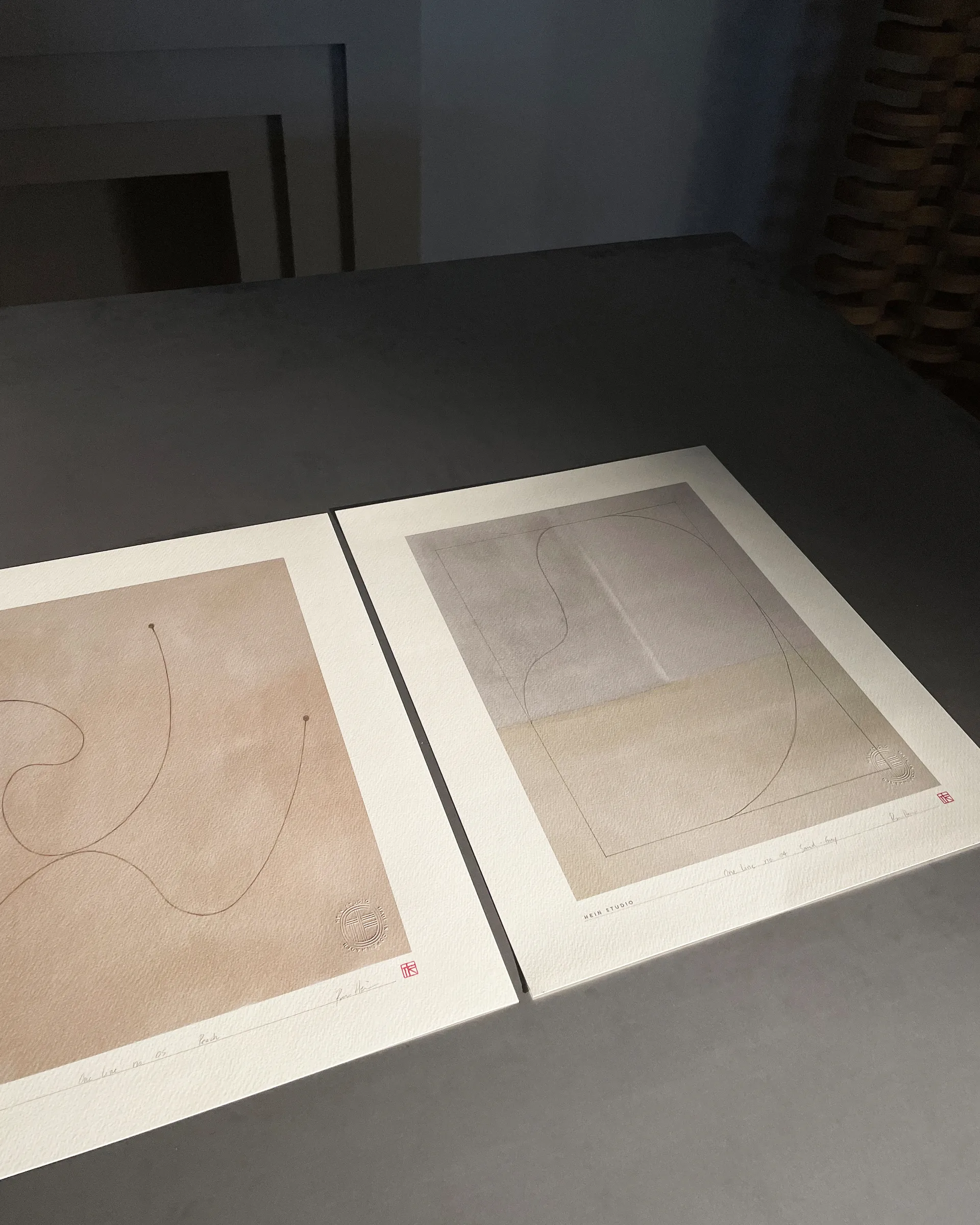 One Line -juliste 40 x 50 cm, Nro 04 Hein Studio