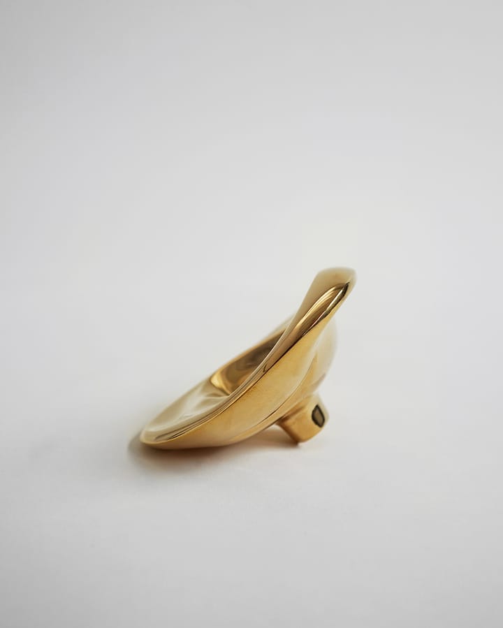 Ripple nro 02 suuri nuppi, Brass Hein Studio