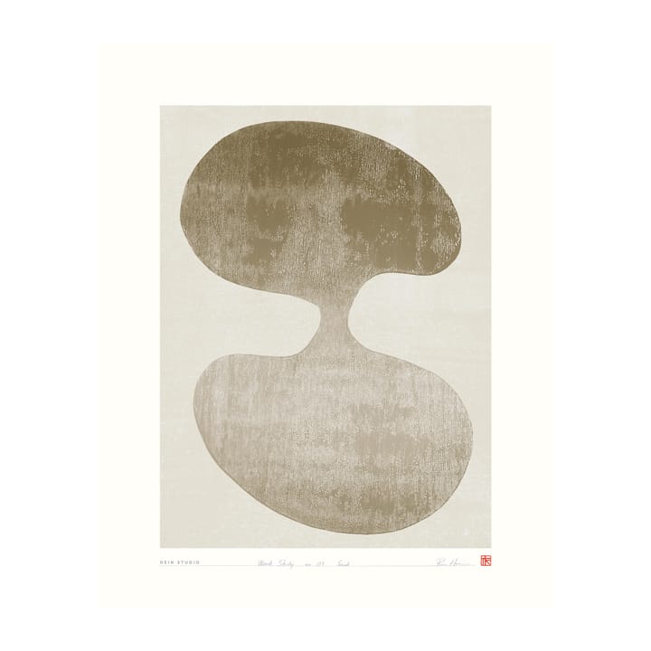 Wood Study -juliste 40 x 50 cm, Nro 01 Hein Studio