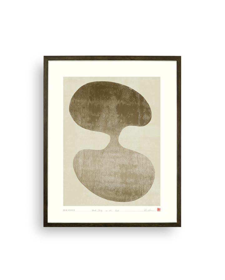 Wood Study -juliste 40 x 50 cm, Nro 01 Hein Studio
