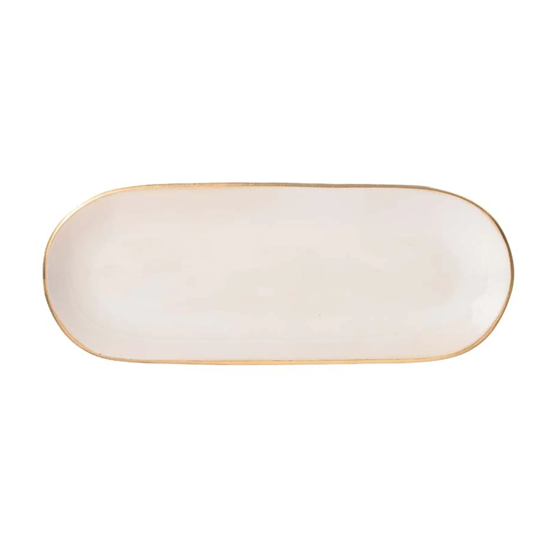 Heirol x Nosse Edge -tarjoilulautanen 12,2 x 30 cm, Gold Heirol