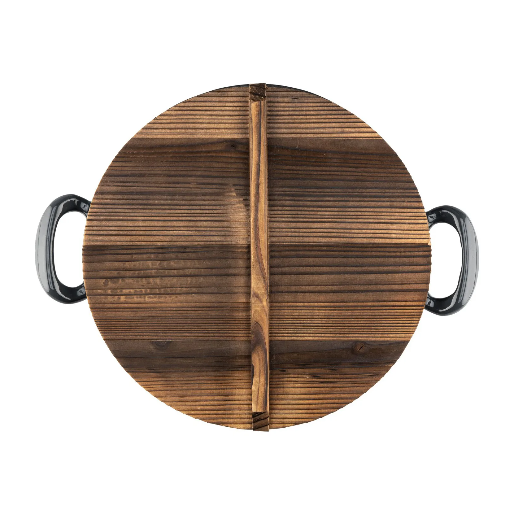 Paistokasari valurautaa puukannella, Ø 30 cm Heirol