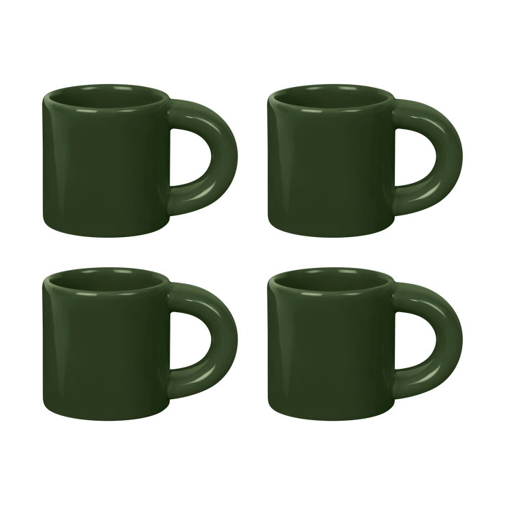 Bronto espressokuppi 10 cl 4 kpl. - Green - Hem