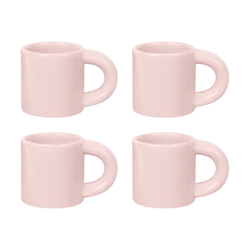 Bronto espressokuppi 10 cl 4 kpl. - Pink - Hem