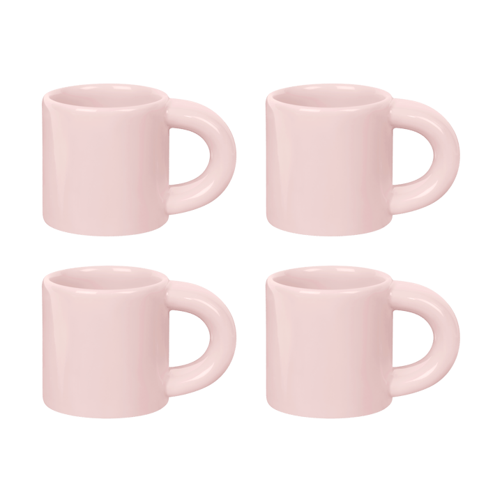 Bronto espressokuppi 10 cl 4 kpl. - Pink - Hem