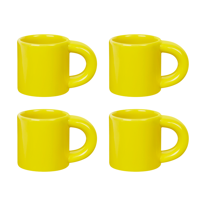 Bronto espressokuppi 10 cl 4 kpl. - Yellow - Hem