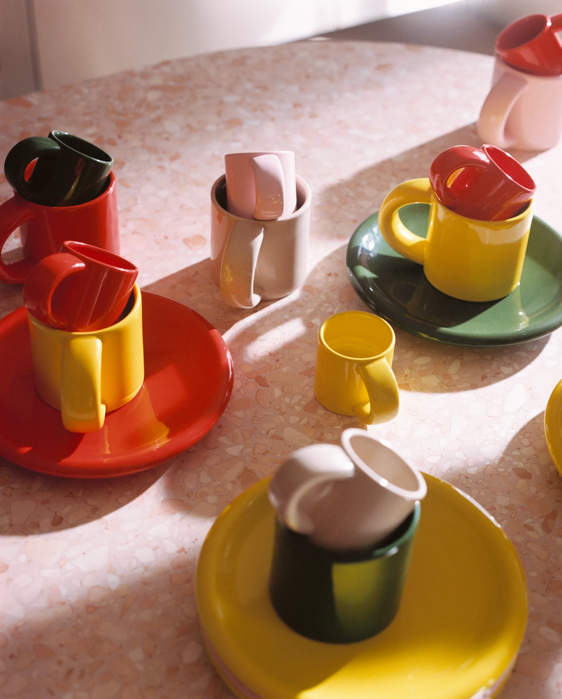 Bronto espressokuppi 10 cl 4 kpl., Yellow Hem