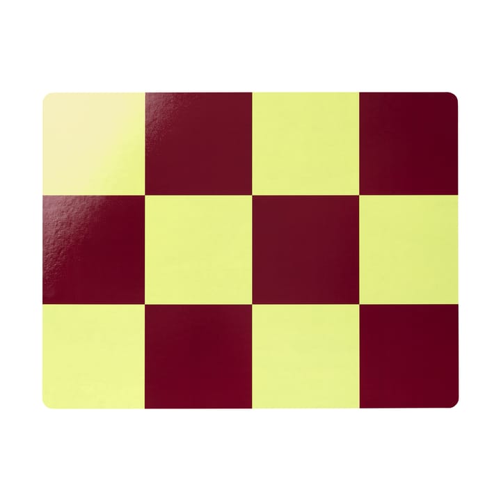 Check pöytätabletti 30x40 cm 2 kpl - Butter-burgundy - Hem