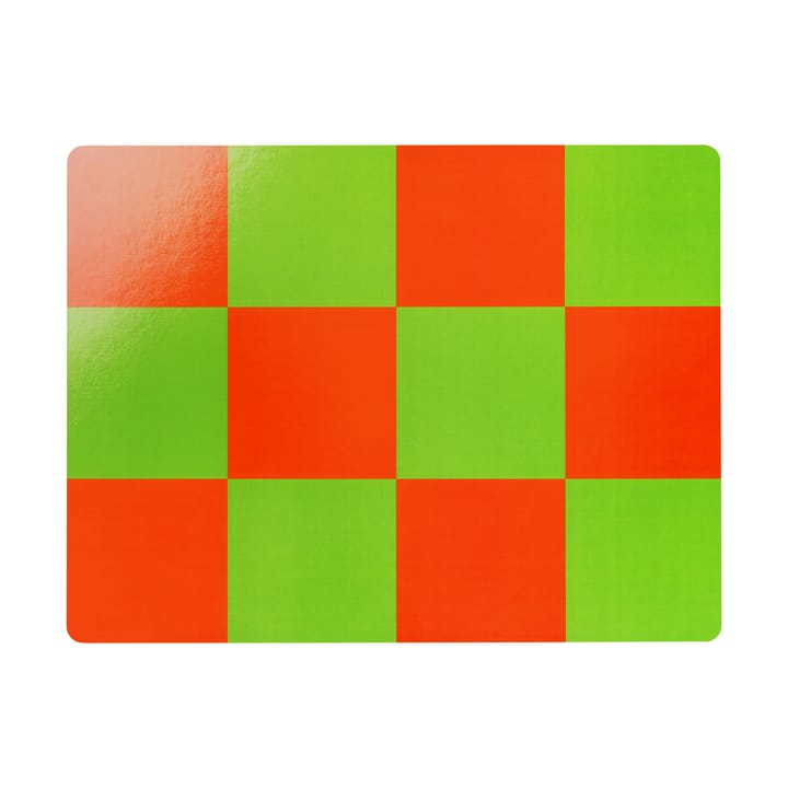 Check pöytätabletti 30x40 cm 2 kpl - Red-green - Hem