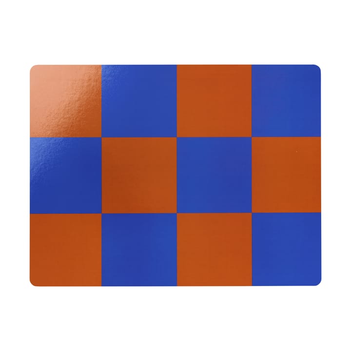 Check pöytätabletti 30x40 cm 2 kpl - Terracotta-cobalt - Hem