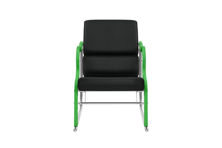 Experiment 501 lounge-nojatuoli, Green-black leather Hem