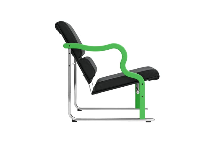 Experiment 501 lounge-nojatuoli, Green-black leather Hem