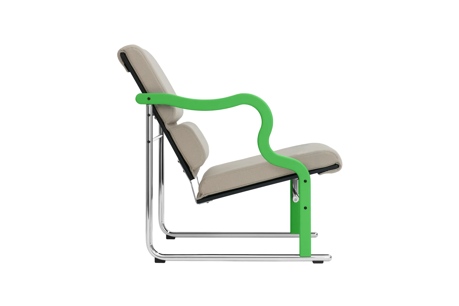 Experiment 501 lounge-nojatuoli, Green-light beige Hem