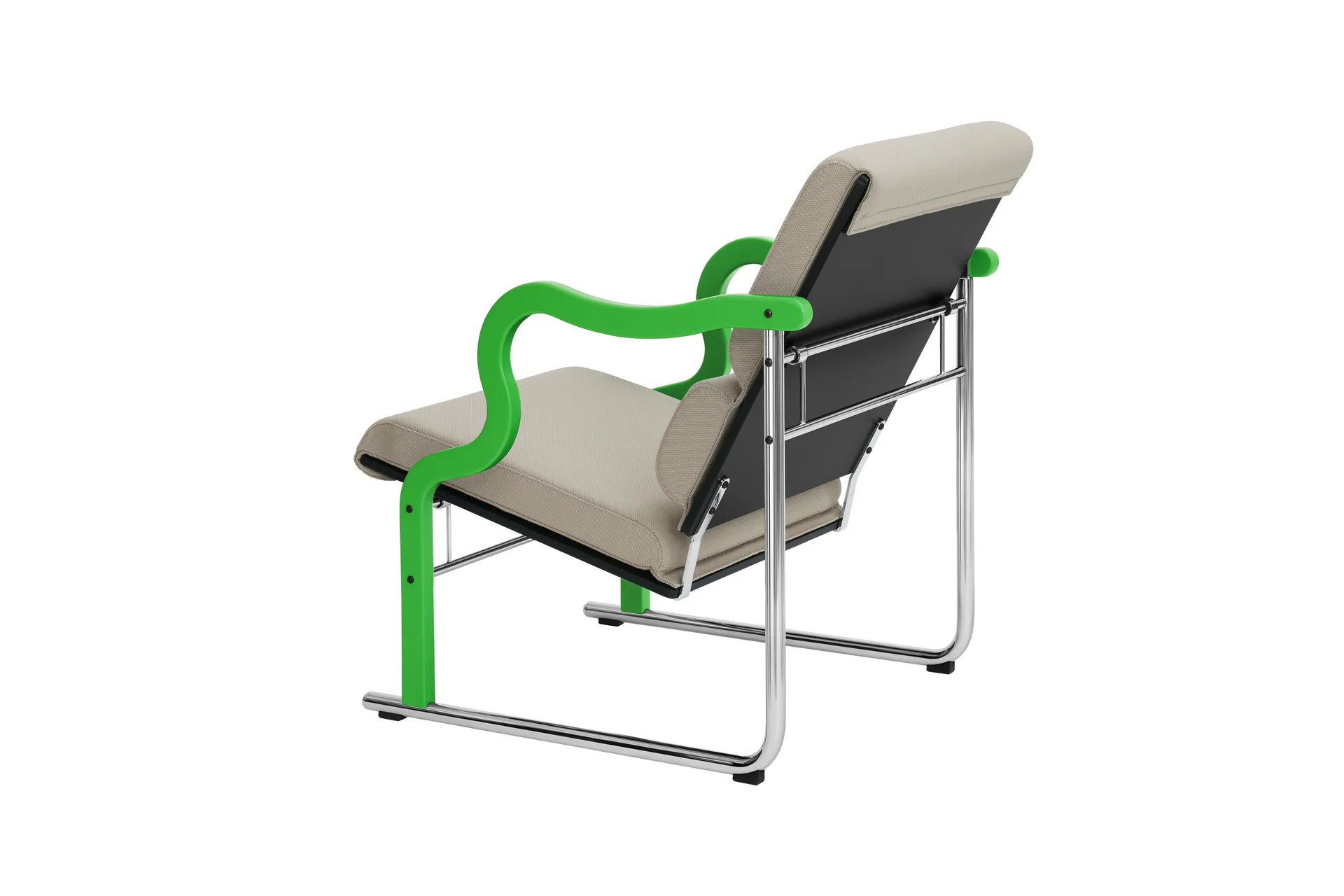 Experiment 501 lounge-nojatuoli, Green-light beige Hem