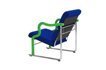 Experiment 501 lounge-nojatuoli - Green-ultramarine - Hem