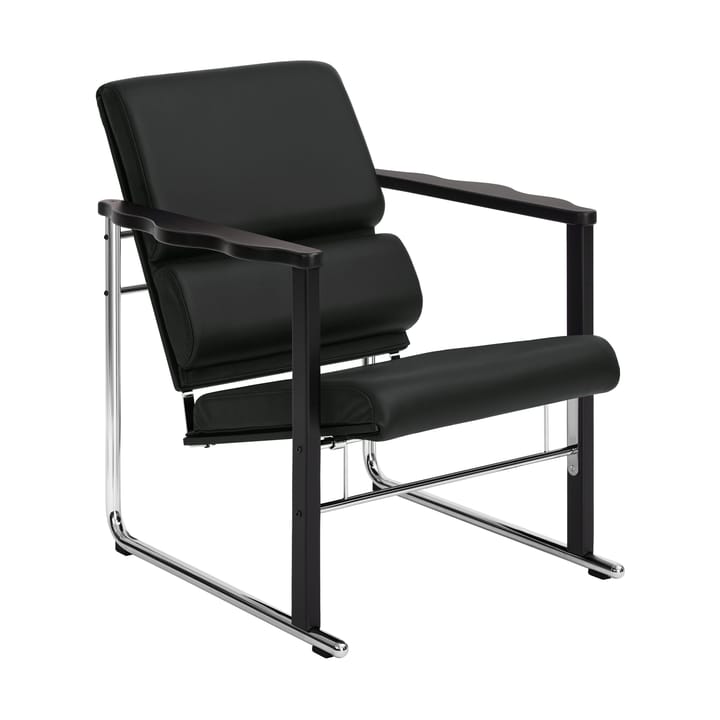 Experiment 502 lounge-nojatuoli - Black-black leather - Hem