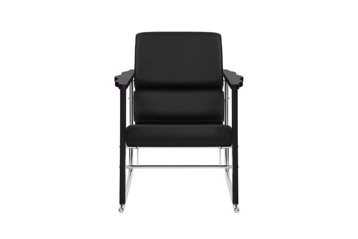 Experiment 502 lounge-nojatuoli, Black-black leather Hem