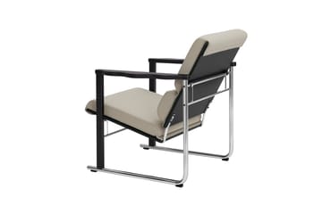 Experiment 502 lounge-nojatuoli - Black-light beige - Hem
