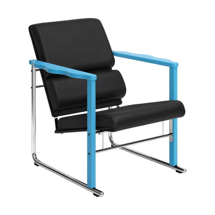 Experiment 502 lounge-nojatuoli - Blue-black leather - Hem