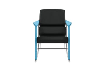 Experiment 502 lounge-nojatuoli - Blue-black leather - Hem