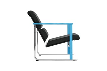 Experiment 502 lounge-nojatuoli - Blue-black leather - Hem