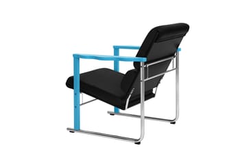 Experiment 502 lounge-nojatuoli - Blue-black leather - Hem